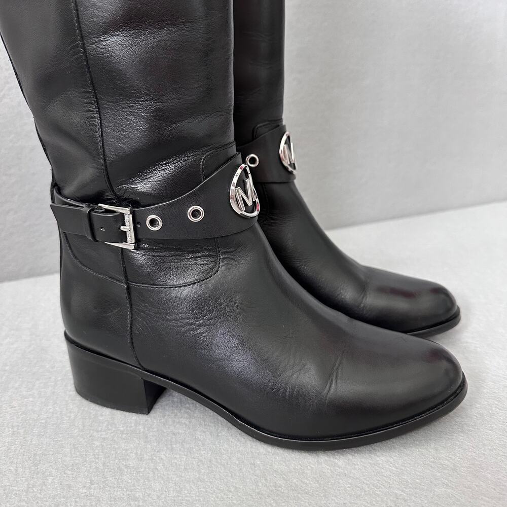 MICHAEL Michael Kors Women’s Heather Leather Almond Toe Tall Riding Boots Size 6 - Picture 11 of 16